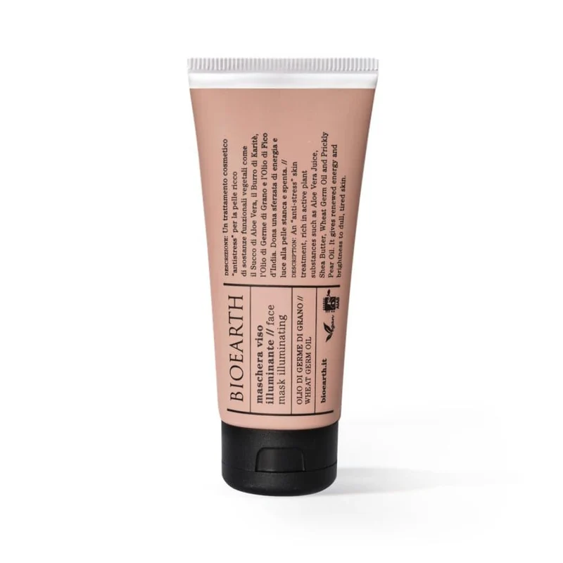 Maschera Viso Illuminante Olio di Germe di Grano, 100 ml - Bioearth
