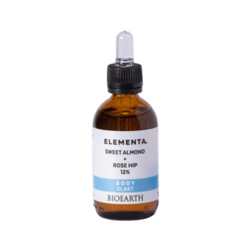 Body Elast Mandorla Dolce + Rosa Canina 12% Elementa, 50 ml - Bioearth