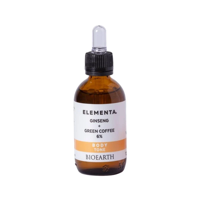 Body Tone Ginseng + Caffè Verde 6% Elementa, 50 ml - Bioearth