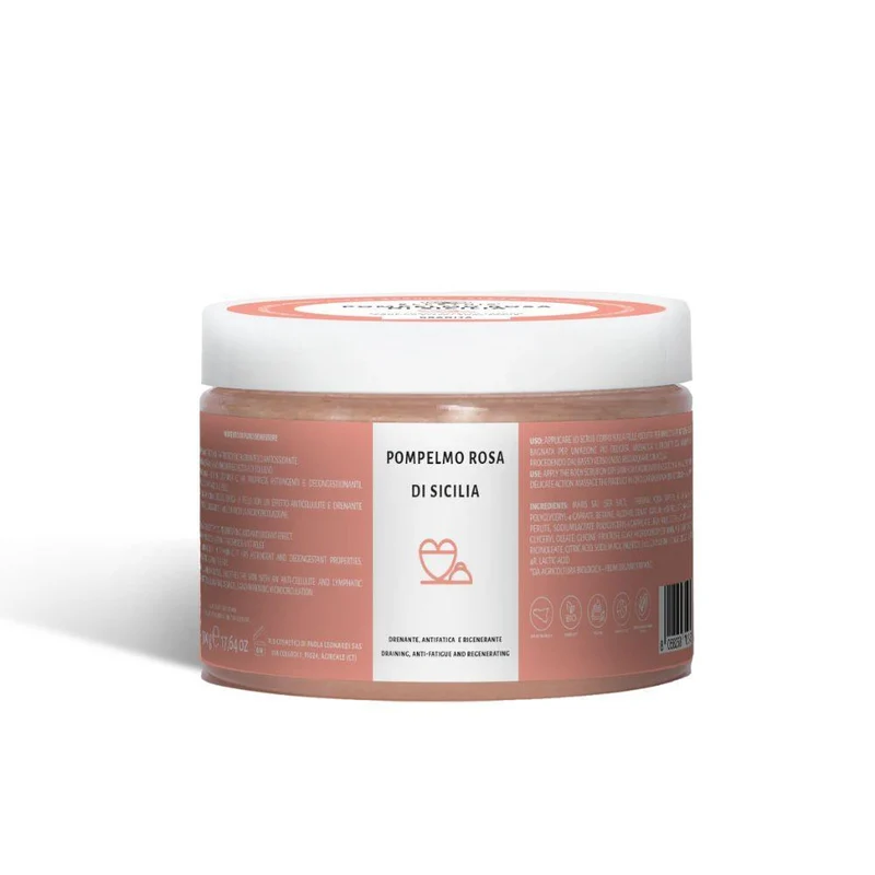 Scrub corpo effetto freddo pompelmo rosa Granita, 500 gr - Ellethic