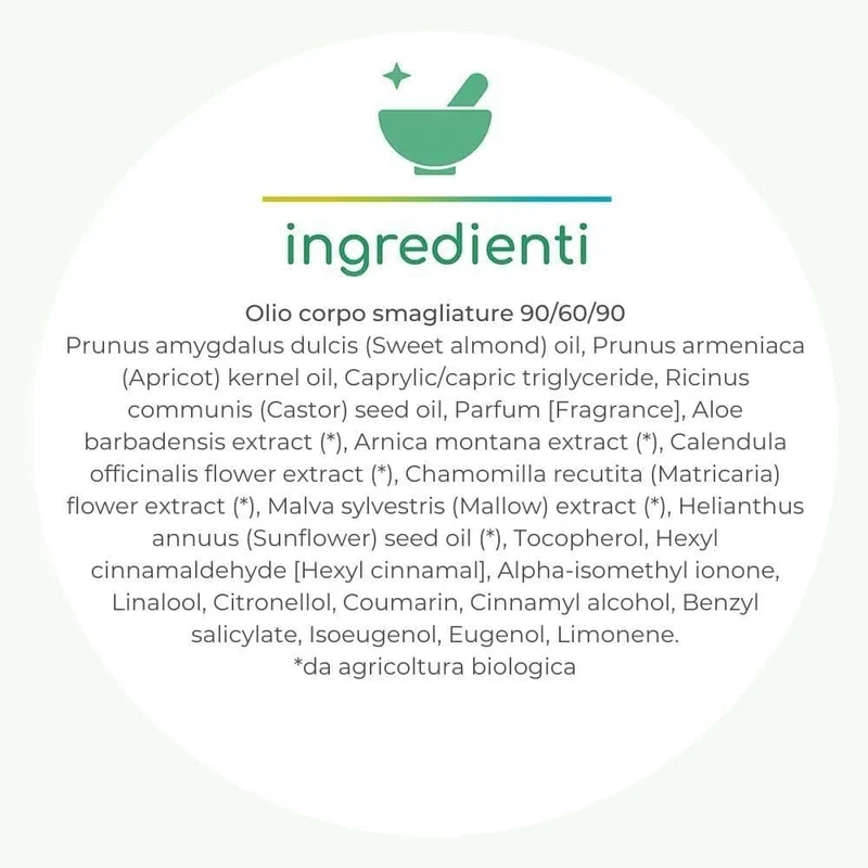 Olio corpo antismagliature 90/60/90, 250 ml - Alkemilla