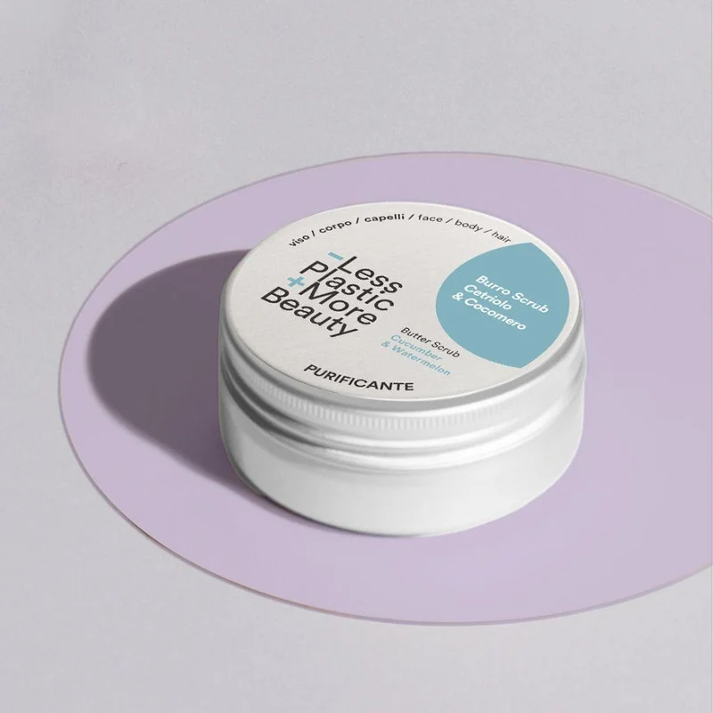 Burro scrub purificante cetriolo e cocomero, 200 ml - Sapone di un tempo