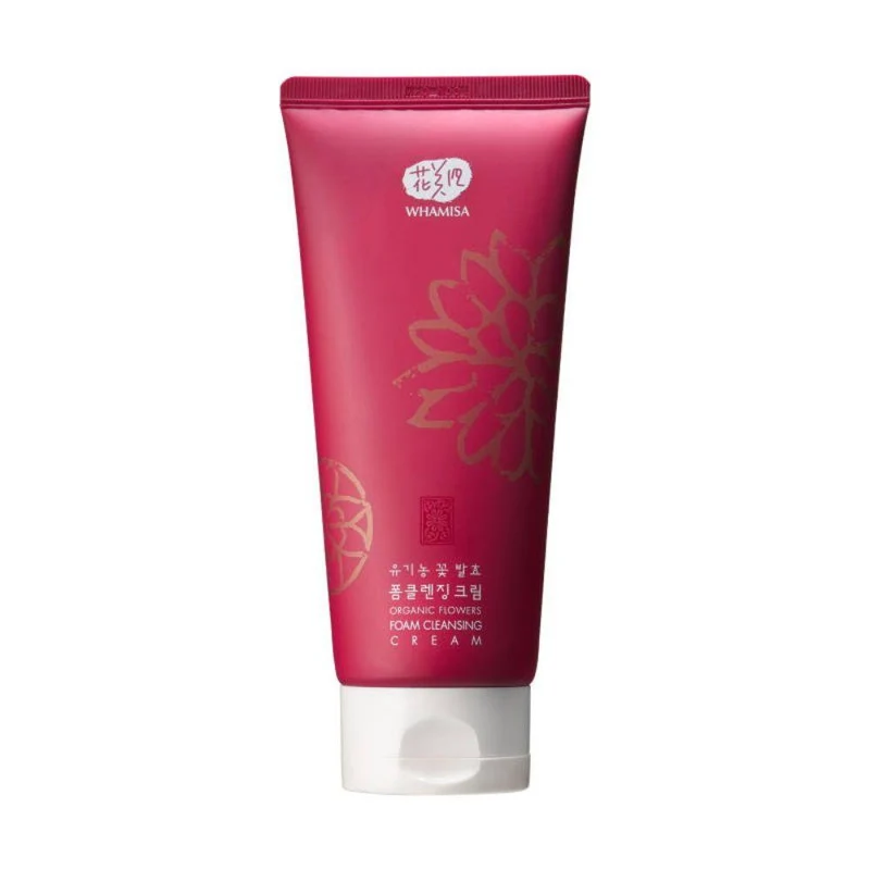 Organic Flowers Foam Cleansing Cream, 200 ml - Whamisa