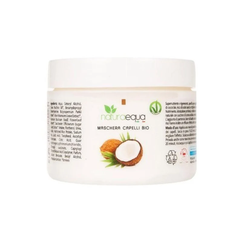 Maschera capelli rigenerante cocco, 250 ml - Naturaequa