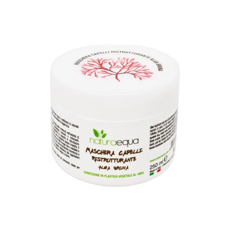Maschera capelli ristrutturante alga bruna, 250 ml - Naturaequa