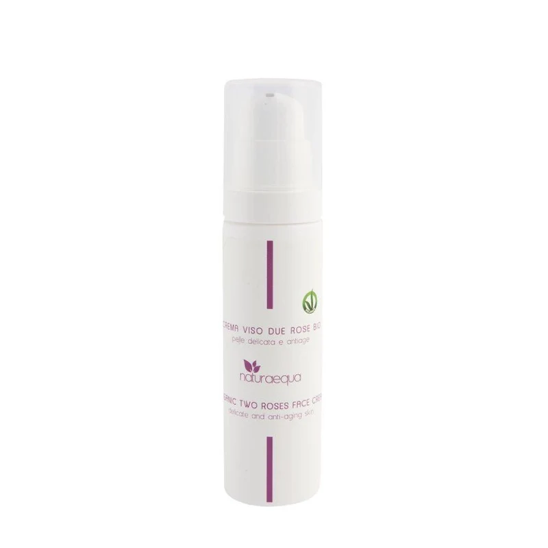 Crema viso due rose bio, 50 ml - Naturaequa