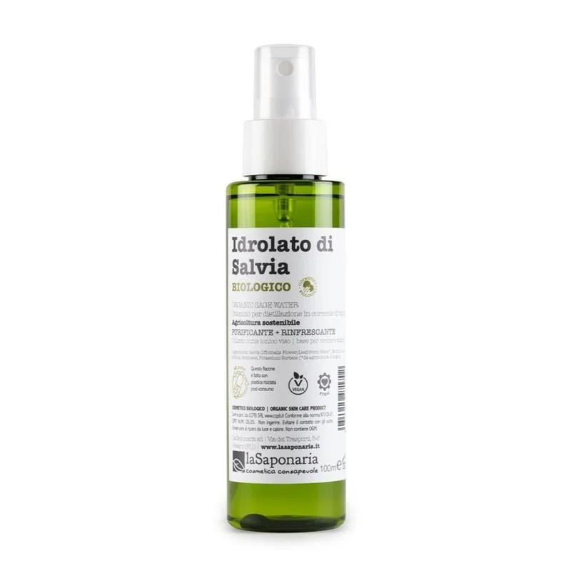 Idrolato di salvia bio, 100 ml - La Saponaria