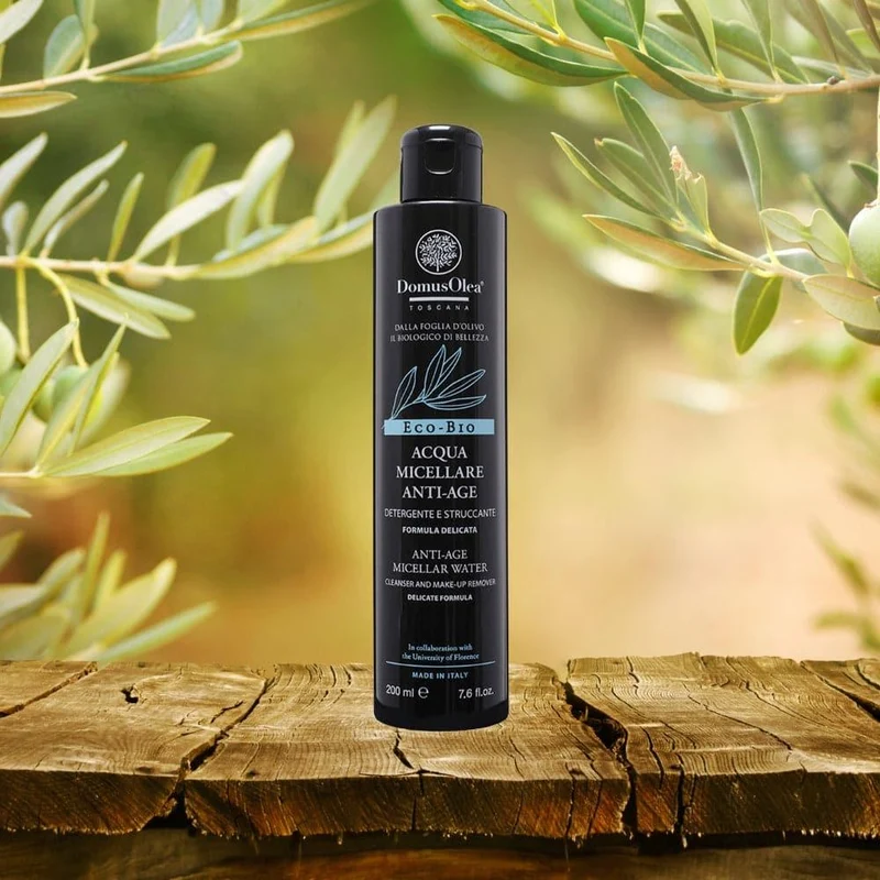 Acqua Micellare Anti-Age 5 in 1 Foglia D'Olivo, 200 ml - Domus Olea Toscana