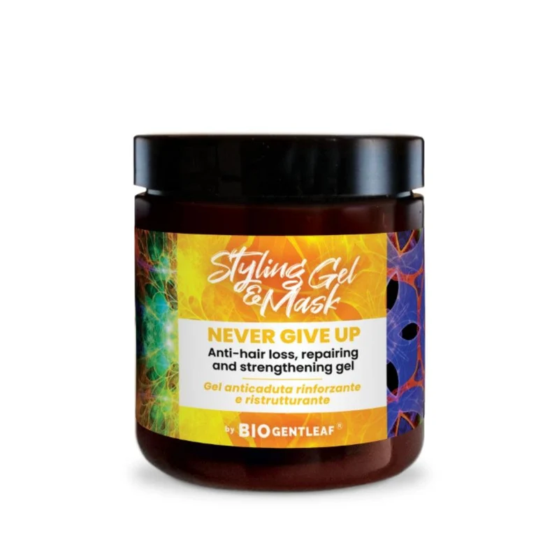 Never Give Up Gel Anticaduta Rinforzante Styling Gel & Mask, 250 ml - Bio Gentleaf