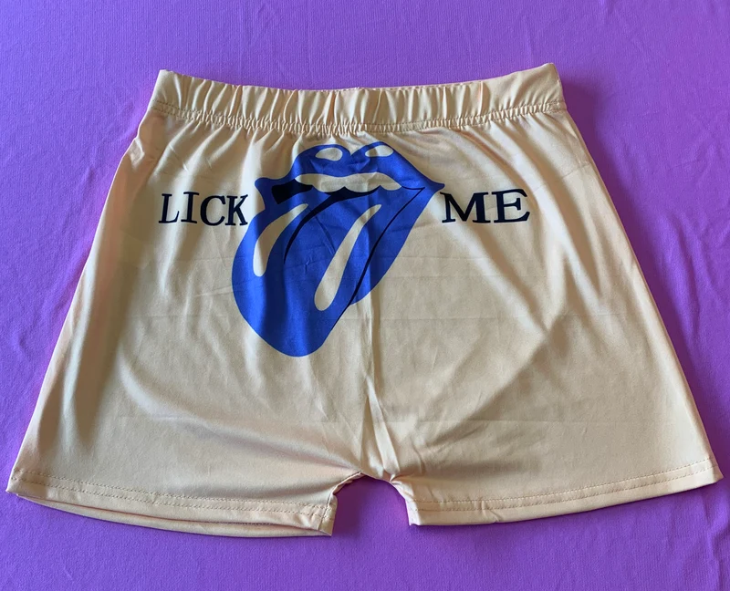 Lick me shorts