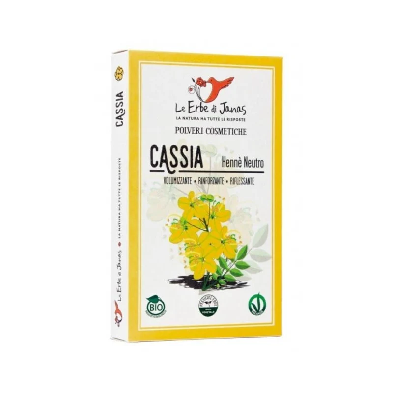 Cassia Hennè Neutro bio, 100 g - Erbe di Janas
