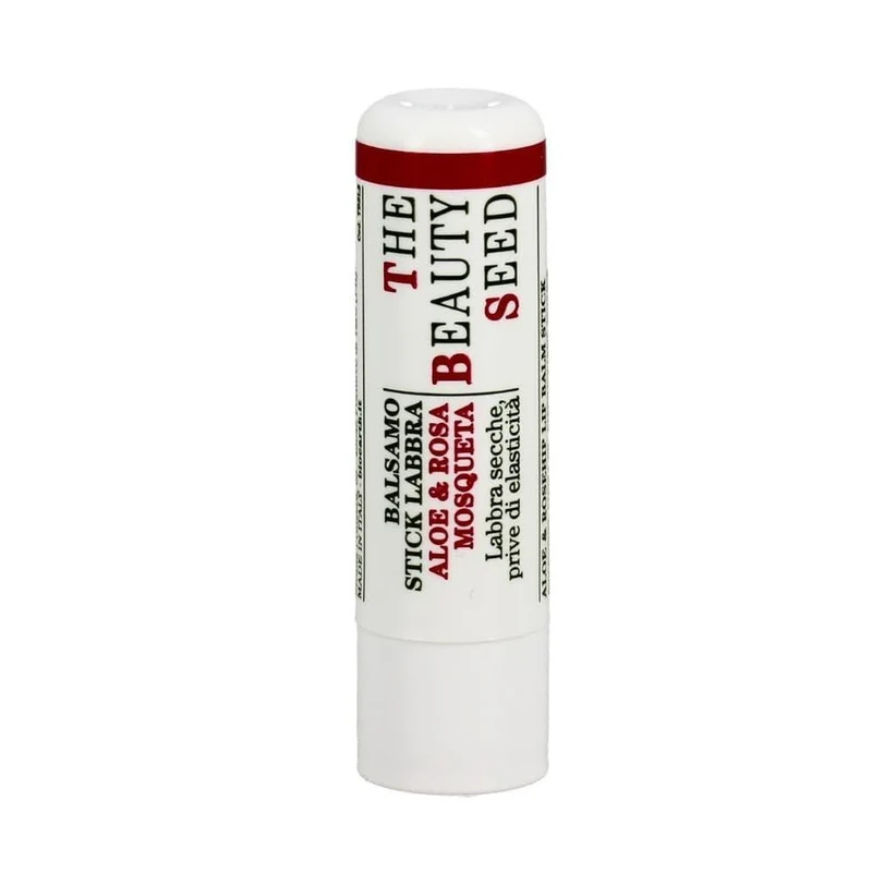 Balsamo stick labbra aloe e rosa mosqueta The Beauty Seed, 5,5 ml - Bioearth