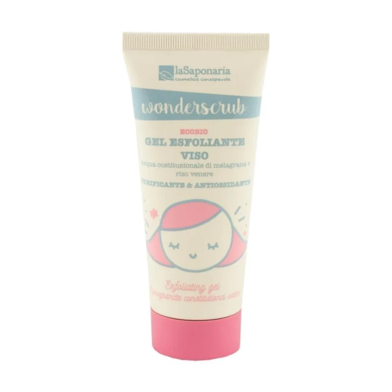 Wonderscrub gel esfoliante viso, 100 ml - La Saponaria