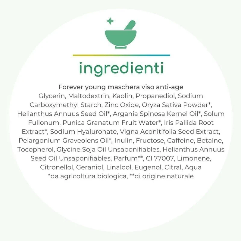 Forever young maschera viso anti-age, 35 ml - La Saponaria