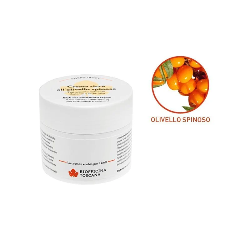 Crema ricca all'olivello spinoso, 150 gr - Biofficina Toscana