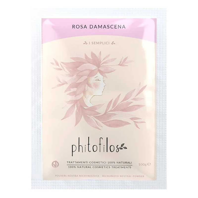Rosa damascena in polvere I Semplici, 100 g - Phitofilos