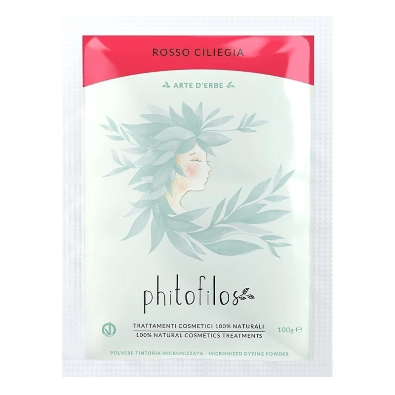 Tinta vegetale rosso ciliegia Arte D'Erbe, 100 g - Phitofilos
