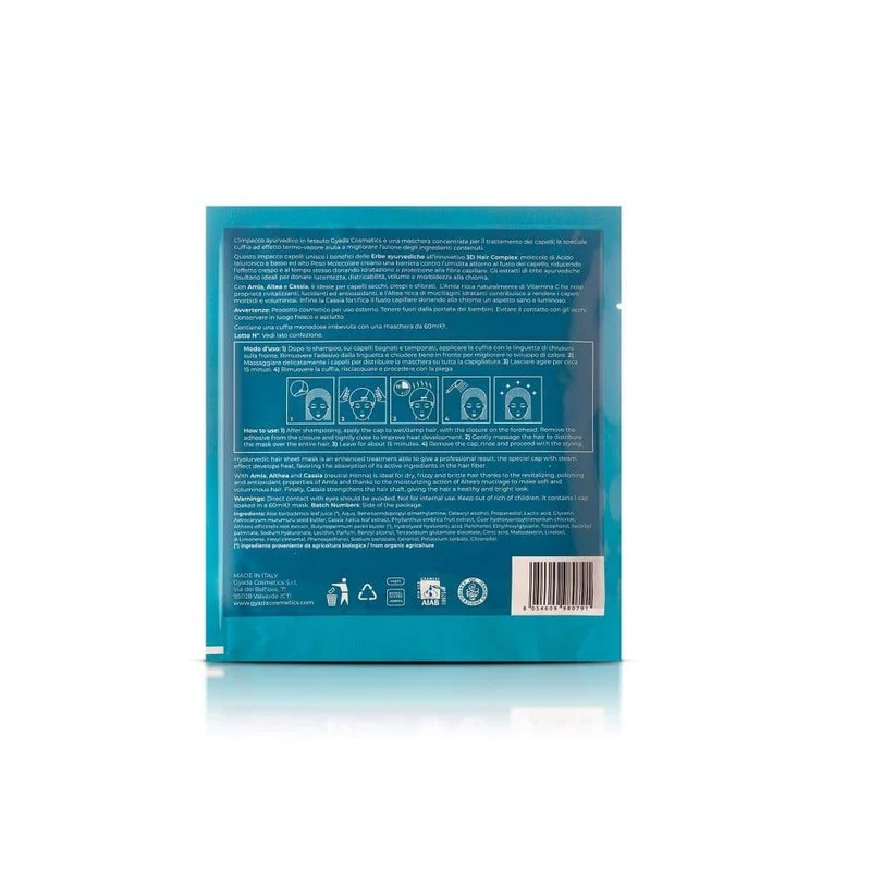 Impacco ayurvedico in tessuto rivitalizzante Hyalurvedic, 1 pz - Gyada Cosmetics