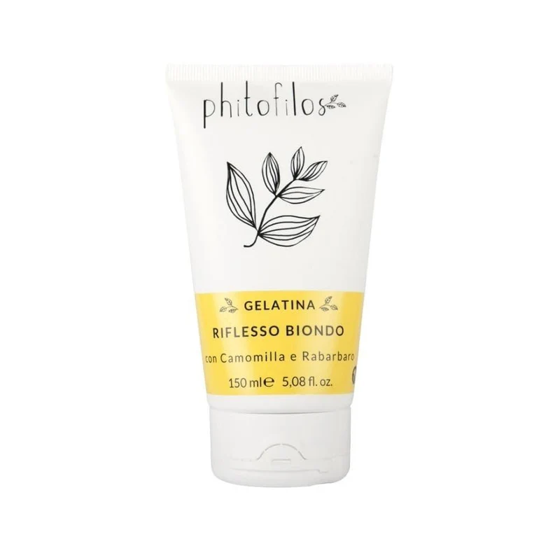 Gelatina per capelli riflesso biondo con camomilla e rabarbaro, 150 ml - Phitofilos