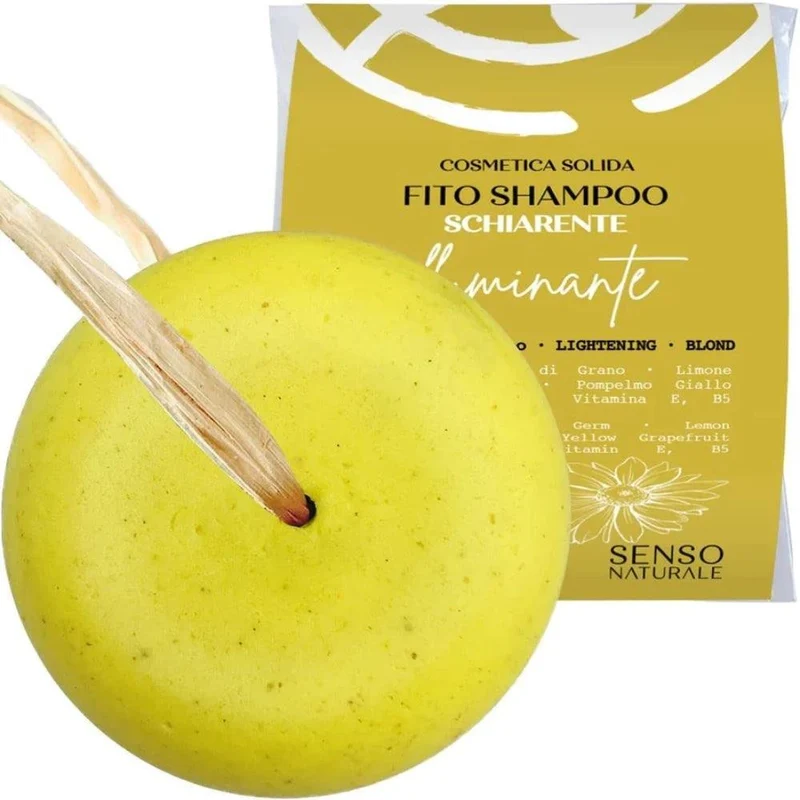 Fito Shampoo Solido Schiarente Illuminante Maxi, 65 g - Senso Naturale