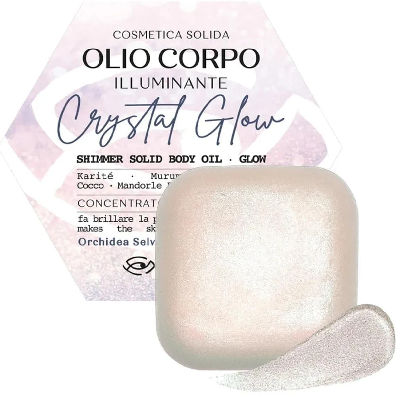 Olio solido corpo crystal glow illuminante, 80 g - Senso Naturale