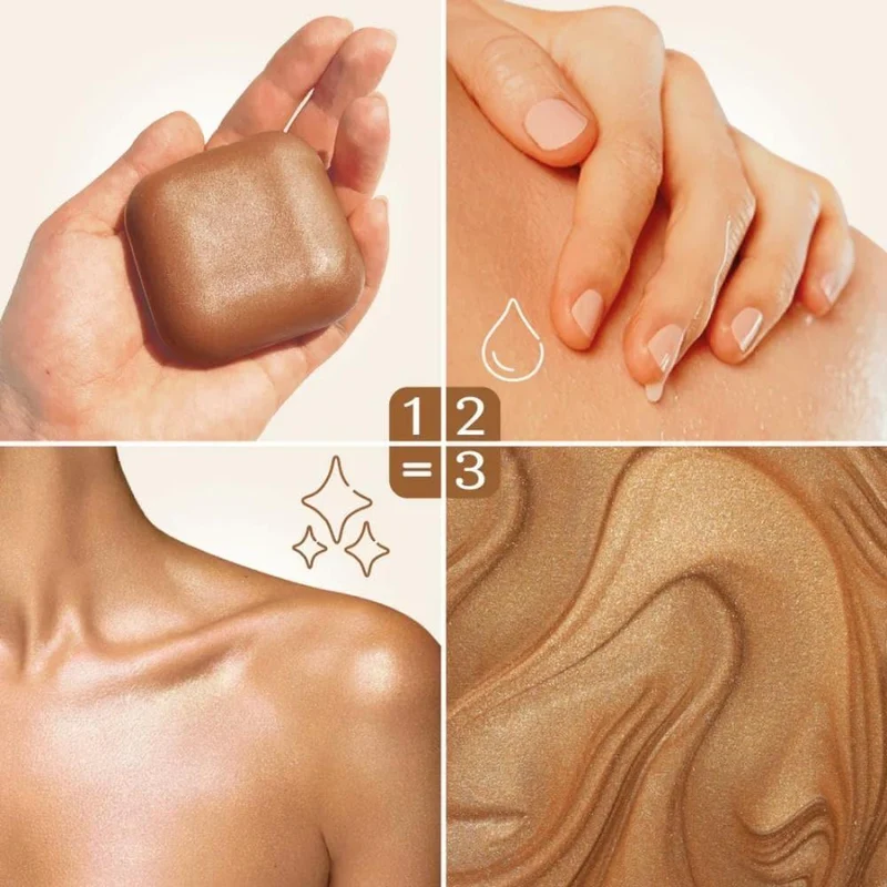 Olio solido corpo bronze gold illuminante, 80 g - Senso Naturale