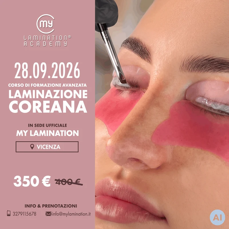Corso Avanzato di Laminazione Coreana - Formazione in sede My Lamination®