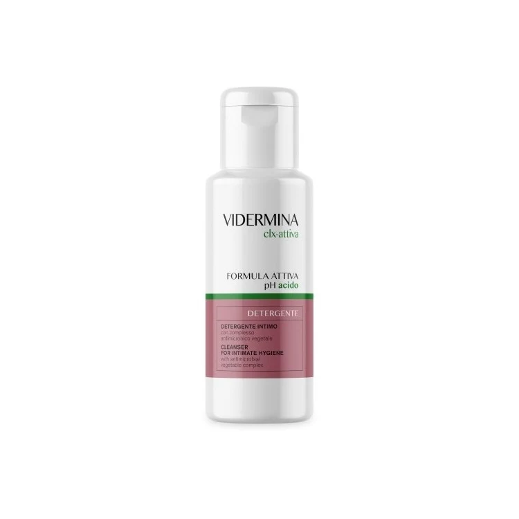 Vidermina - CLX-Attiva - PH Acido - Detergente Intimo Con Complesso Antimicrobico Vegetale