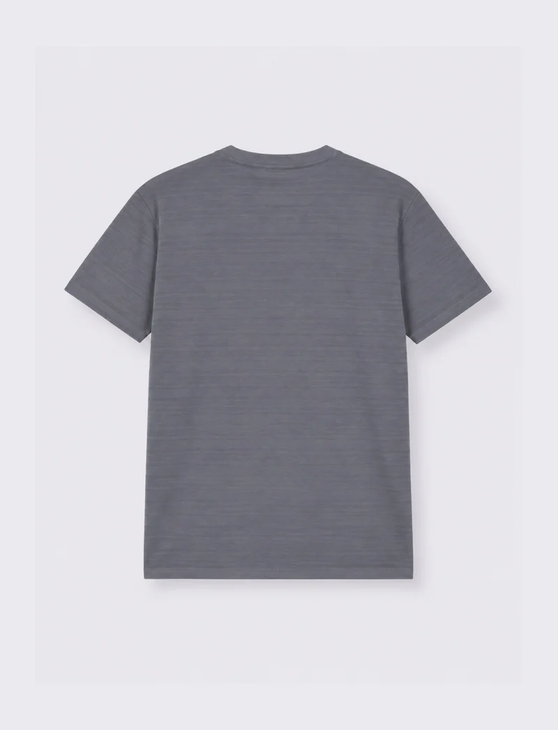 T-SHIRT JACQUARD EFFETTO RIGHE - CARTA DA ZUCCHERO