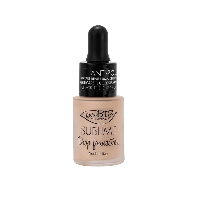 Fondotinta liquido Sublime Drop Foundation, neutro, 15 ml - puroBIO