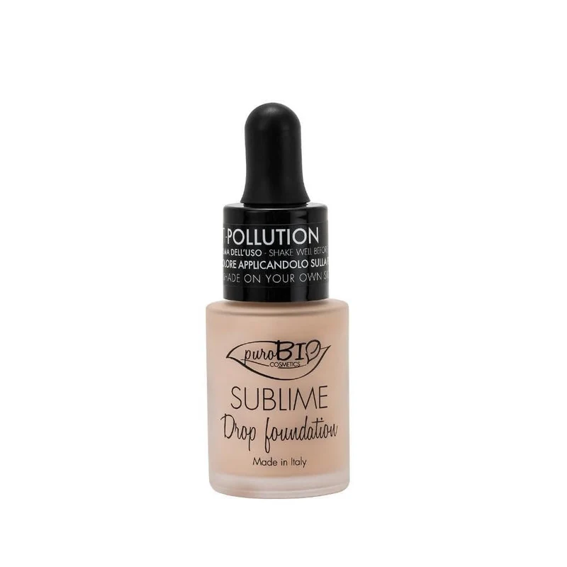 Fondotinta liquido Sublime Drop Foundation, giallo, 15 ml - puroBIO