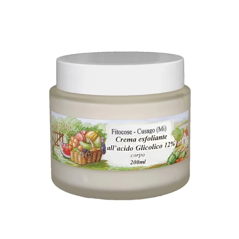 Crema Corpo all'Acido Glicolico 12%, 200 ml - Fitocose