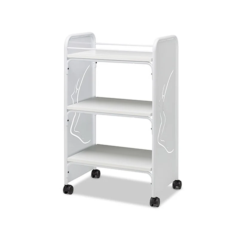Carrello Design in Acciaio con 3 ripiani in Legno