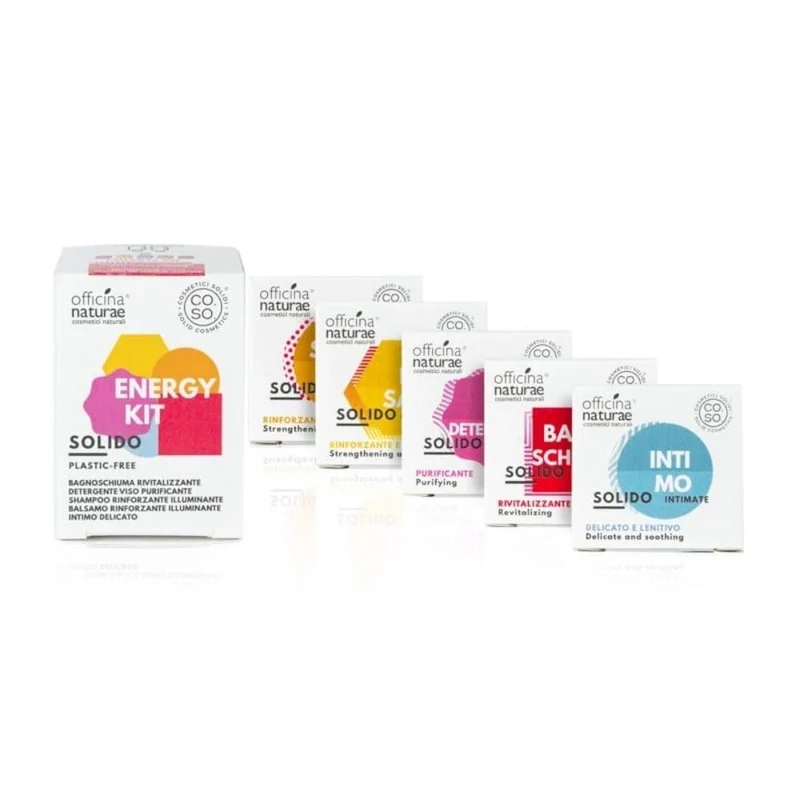 Kit Cosmetici Solidi Energy, 5x15 g -Officina Naturae