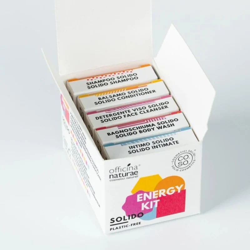 Kit Cosmetici Solidi Energy, 5x15 g -Officina Naturae