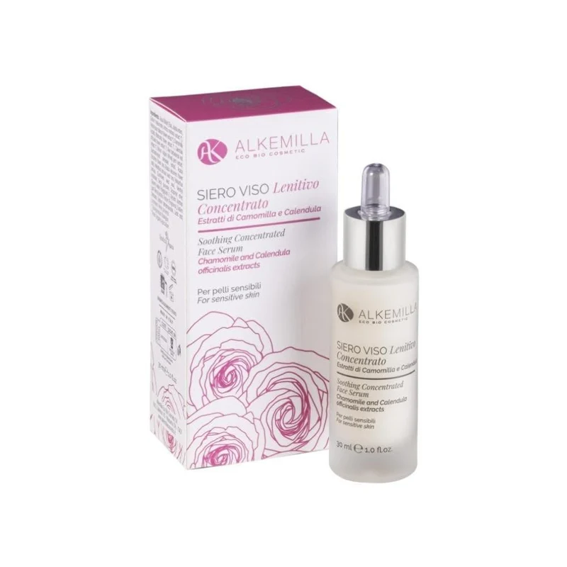 Siero Viso Concentrato Lenitivo per Pelli Sensibili, 30 ml - Alkemilla