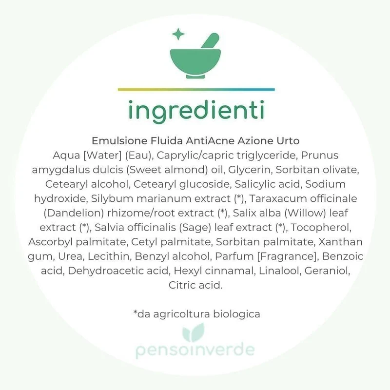 Emulsione Fluida AntiAcne Azione Urto, 50 ml - Alkemilla