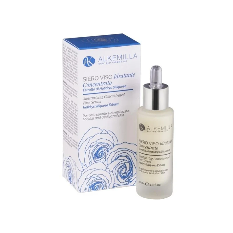 Siero Viso Concentrato Idratante per Pelli Spente e Devitalizzate, 30 ml - Alkemilla