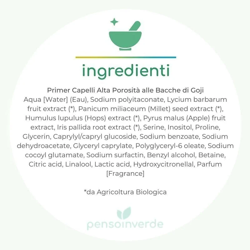 Primer Capelli Alta Porosità alle Bacche di Goji, 50 ml - Maternatura