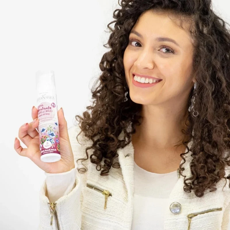 Crema Idratante Capelli Ricci ai Semi di Lino, 100 ml - Maternatura