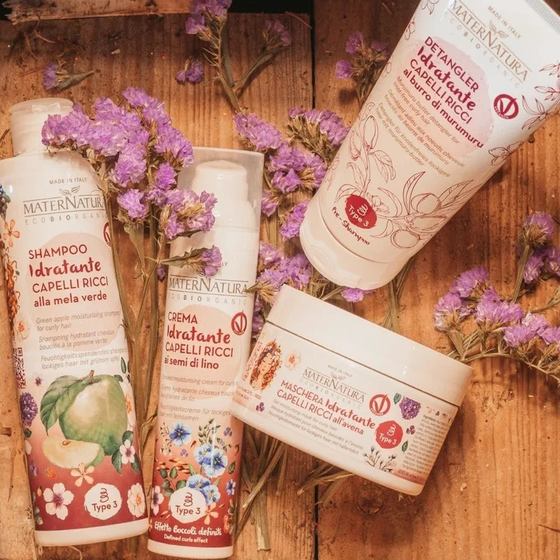 Crema Idratante Capelli Ricci ai Semi di Lino, 100 ml - Maternatura