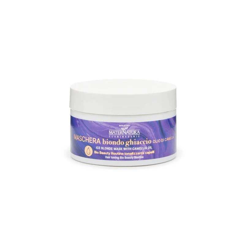 Maschera biondo ghiaccio all'olio di camelia, 200 ml - Maternatura