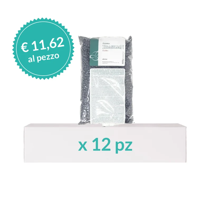 Cera Brasiliana in Perle Nera 1kg - 12 Pz
