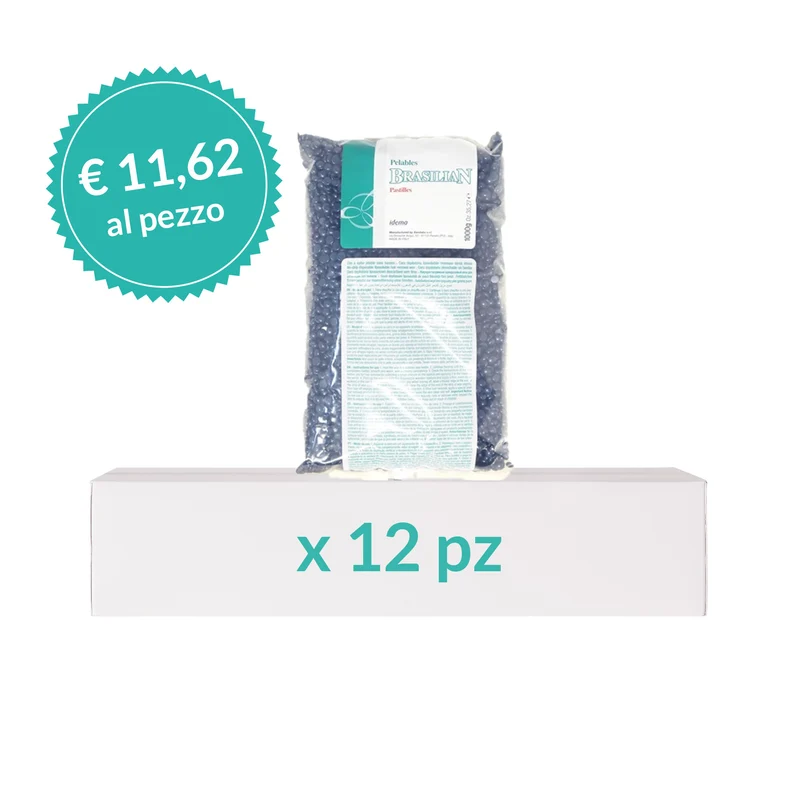 Cera Brasiliana in Perle Azulene 1kg - 12 Pz