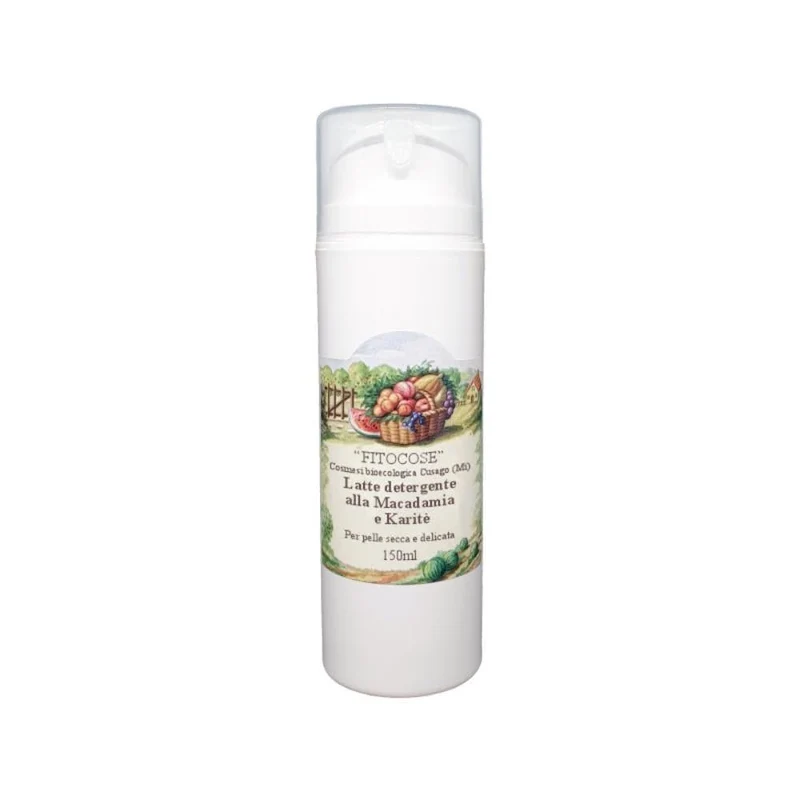 Latte detergente viso alla Macadamia e Karité, 150 ml - Fitocose