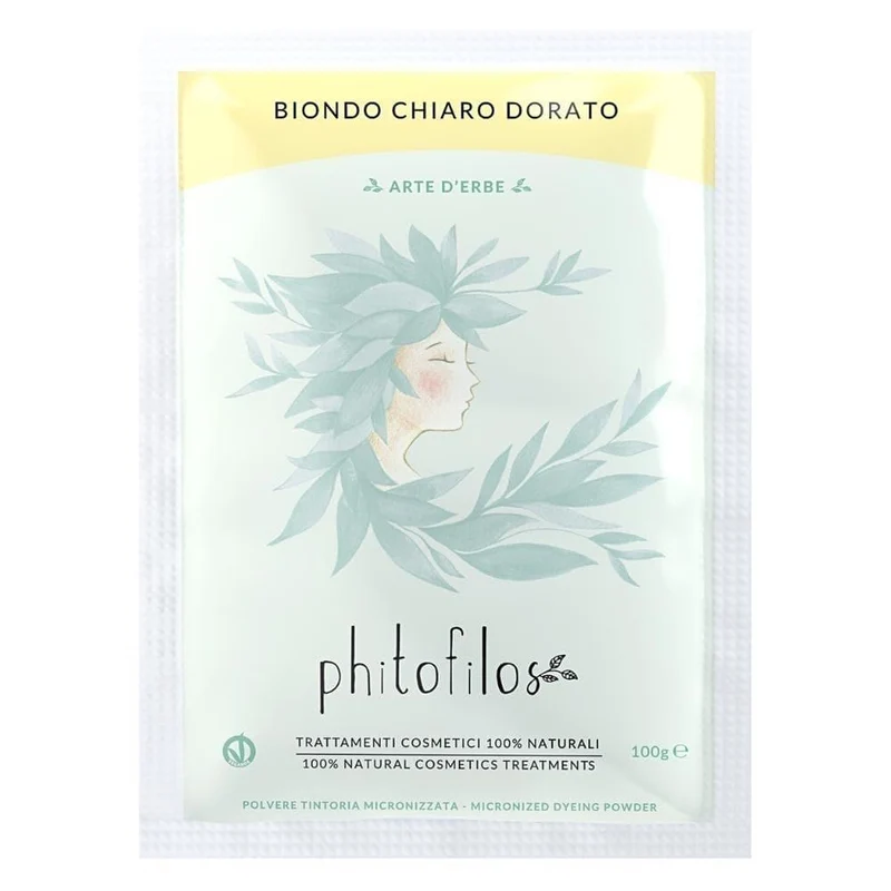 Tinta vegetale biondo chiaro dorato Arte D'Erbe, 100 g - Phitofilos