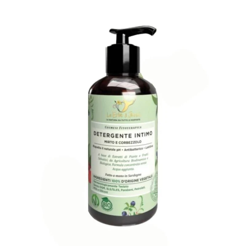 Detergente Intimo Mirto e Corbezzolo bio, 200 ml - Erbe di Janas