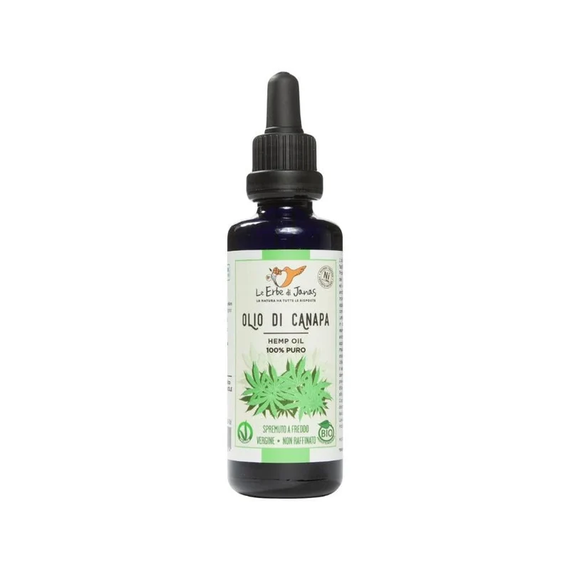 Olio di Canapa bio, 50 ml - Erbe di Janas