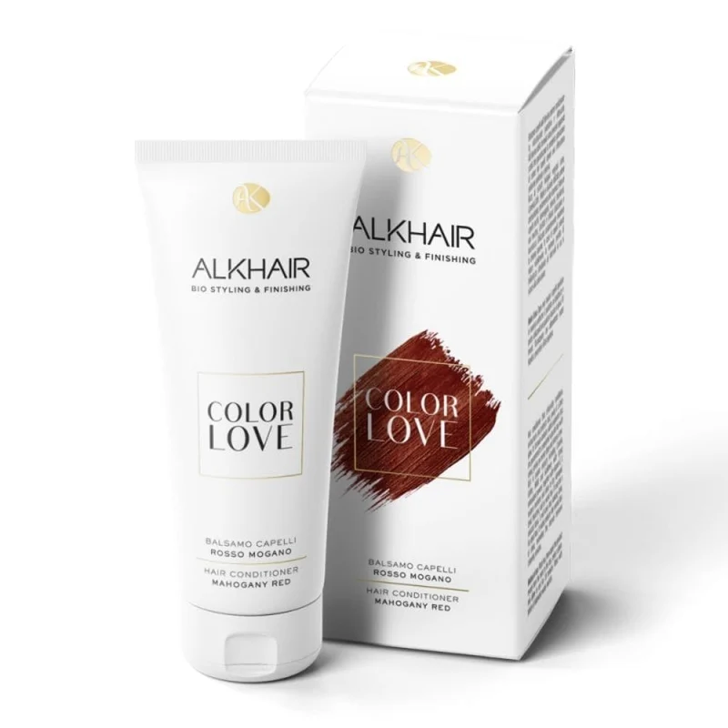 Balsamo capelli rosso mogano Color Love, 200 ml - Alkemilla