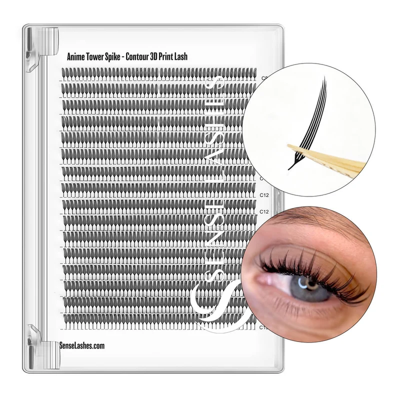 Anime Needle Spike - Contour Laser Print Eyelash Extension